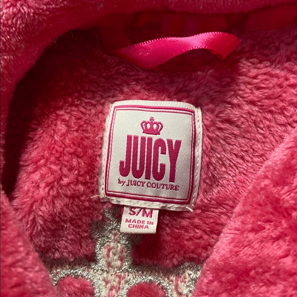 Juicy Couture Pink Women’s Robe with Hood S - Picture 2 of 4